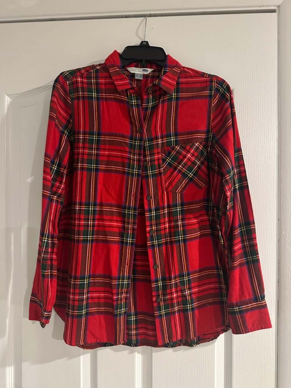 Old Navy Red Plaid Button-Down Shirt